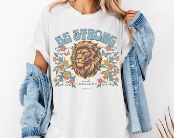 Floral Comfort Colors Christian Shirt, Bible Verse Shirt, Wildflower Faith Shirt, Christian Gifts, Inspirational Shirt, Religious Shirt