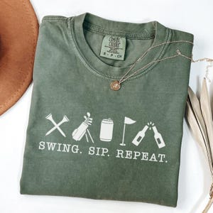 Funny Golf Comfort Colors Shirt, Gift for Golfer, Funny Beer Shirt, Golf Humor Shirt, Beer Drinking Shirt, Funny Golf Tee, Golfing Shirt