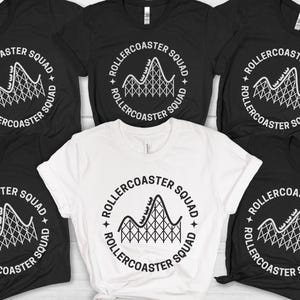 Roller Coaster Squad Shirt, Theme Park Group Shirt, Roller Coaster Lover, Amusement Park Tee, Roller Coaster Enthusiast, Vacation Tshirts
