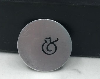 Fancy Ampersand Metal Stamp, Ponctuation Design Stamp, AND Stamp Pro Advantage Series, Stainless Steel Stamping, Made in the USA