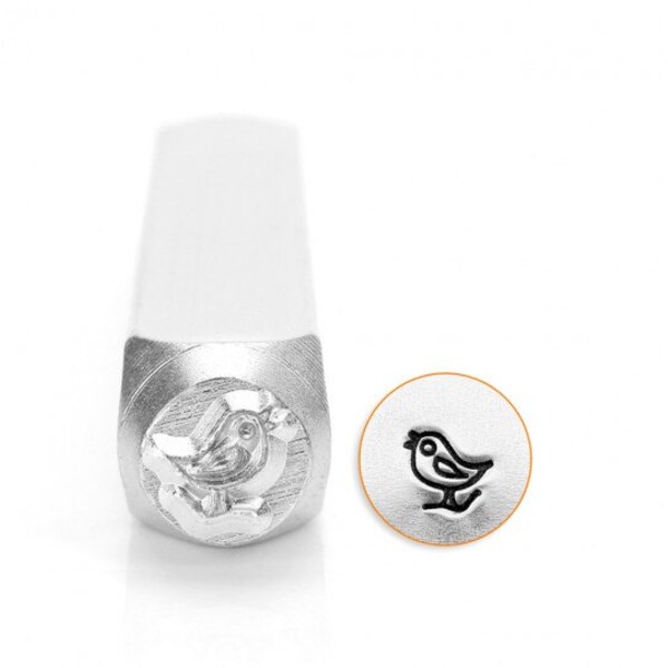 Song Bird Metal Stamp ImpressArt Design Stamp, 6mm Little Chick Bird Stamp, Jewelry Making Tool For Stamping Metal Jewel Designs