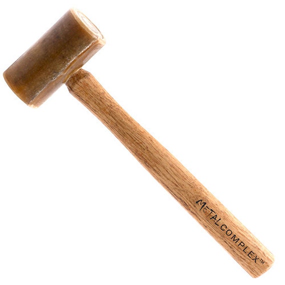 2/" JEWELLERS RAW HIDE LEATHER MALLET HAMMER 50 MM HEAD METAL WORKING TOOL