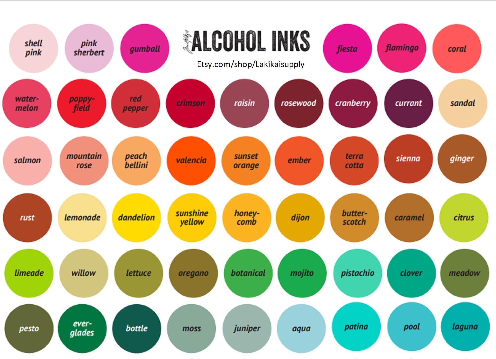 Tim Holtz Alcohol Ink YOU Choose 10 Colors. All Colors Available Convo  /message to Seller Your Choices 