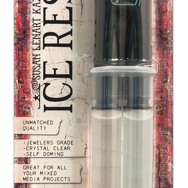 ICE RESIN Jewelers Grade Self Doming, Resin and Hardener, Epoxy Resin 1oz Syringe No UV Lamp needed