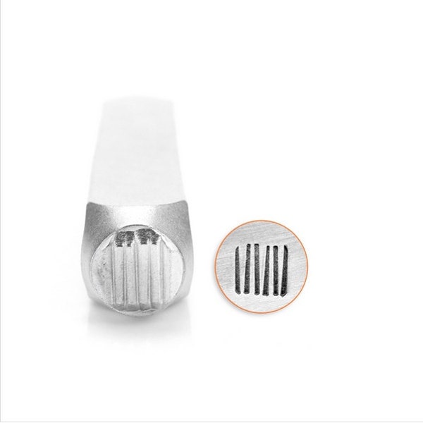 VERTICAL LINES Pattern Metal Stamp ImpressArt 6mm, Shapes and Patterns Design Stamps, Stamping Tool for DIY Jewelry, Steel Stamp