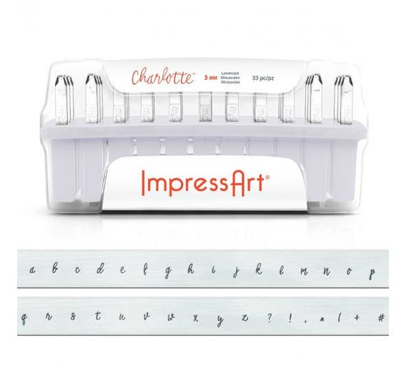 Metal Stamps Kit, Alphabet Number and Letter Metal Stamping Tools Kit,  3mm/0.11inch, for Jewelry Logo Stamps, Impress Art 