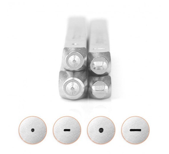 DOT DASH Stamping Kit Impressart Metal Stamps Morse Code Etsy