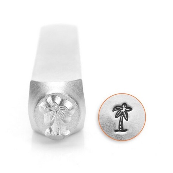 Palm Tree Metal Stamp ImpressArt 6mm, Tropical Hawaiian Metal Stamp, Nature Stamp for Stamped Jewelry, Stamping Tool for DIY Jewelry