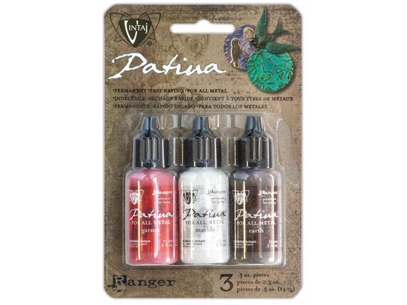 Painted Barn Metal Patina Paint Kit Vintaj By Ranger Ink Etsy