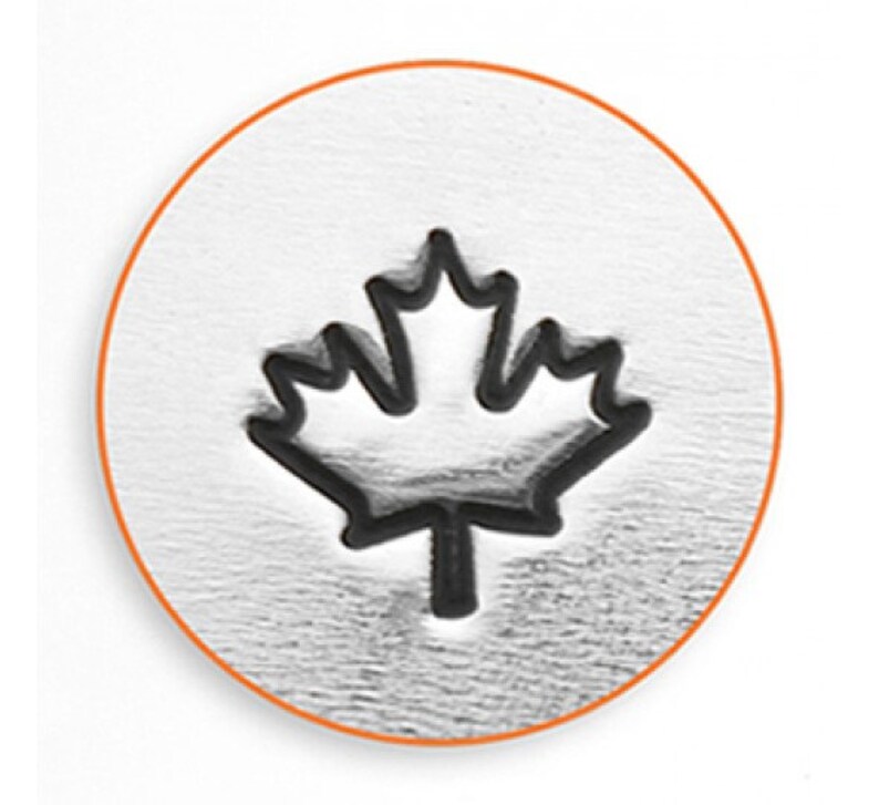 Maple Leaf Metal Stamp ImpressArt 6mm Nature Leaves Design | Etsy