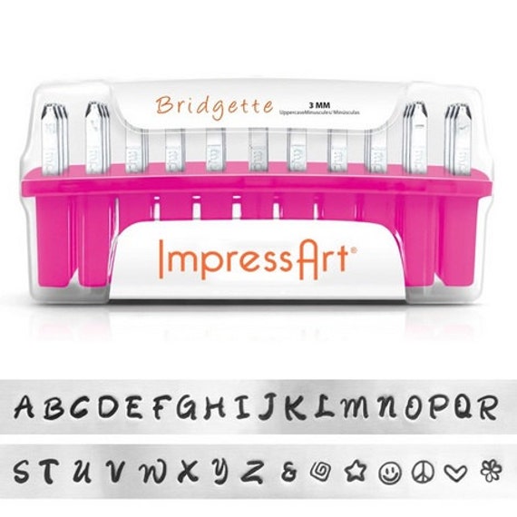 ImpressArt 3mm Uppercase Stamp Set, Bridgette