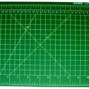 Self Healing Cutting Mat, 9" X 12" Green Mat With Pre marked Grid Lines For Accurate Cutting