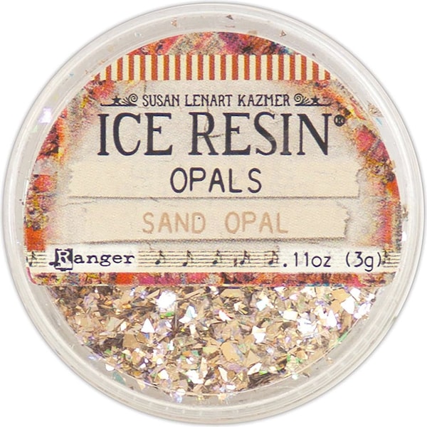 SAND OPAL Ice Resin Opals,  Susan Lenart Kazmer Inclusions for Casting 15ml, Beige Glitter For Using With Resin