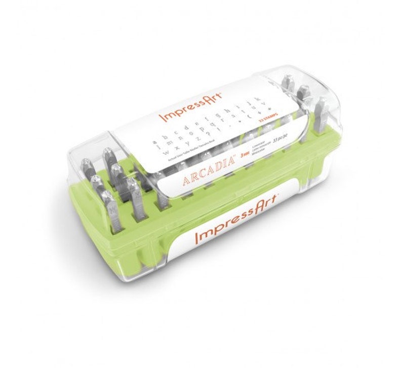 ImpressArt ARCADIA Lowercase Metal Stamping Kit 3mm Alphabet Etsy