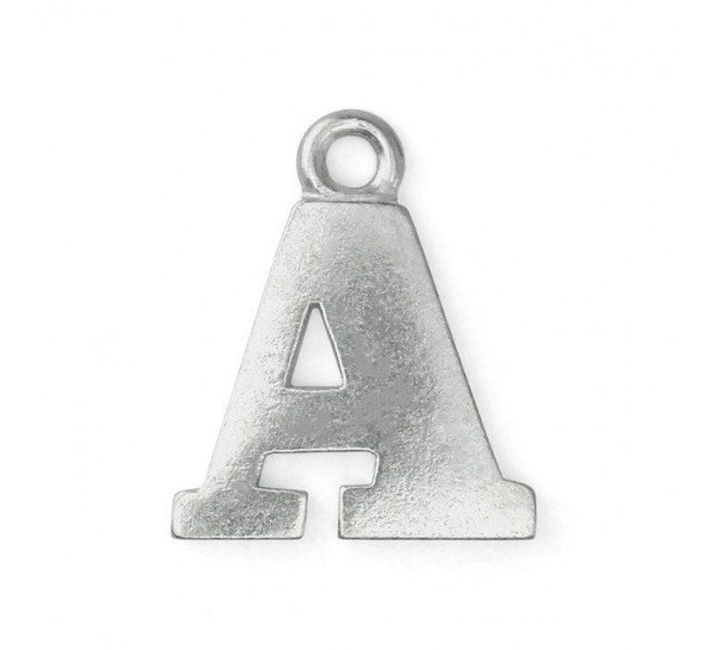ALPHABET LETTERS Stamping Blanks Pewter Metal Blanks Etsy