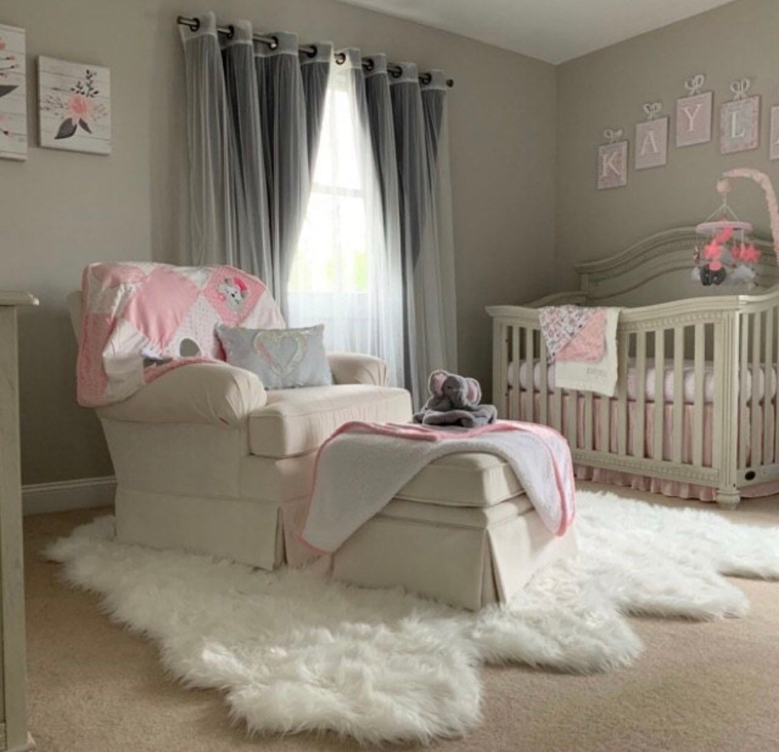 Coral Nursery Decor Coral Nursery Letters Nursery Wall Decor Etsy