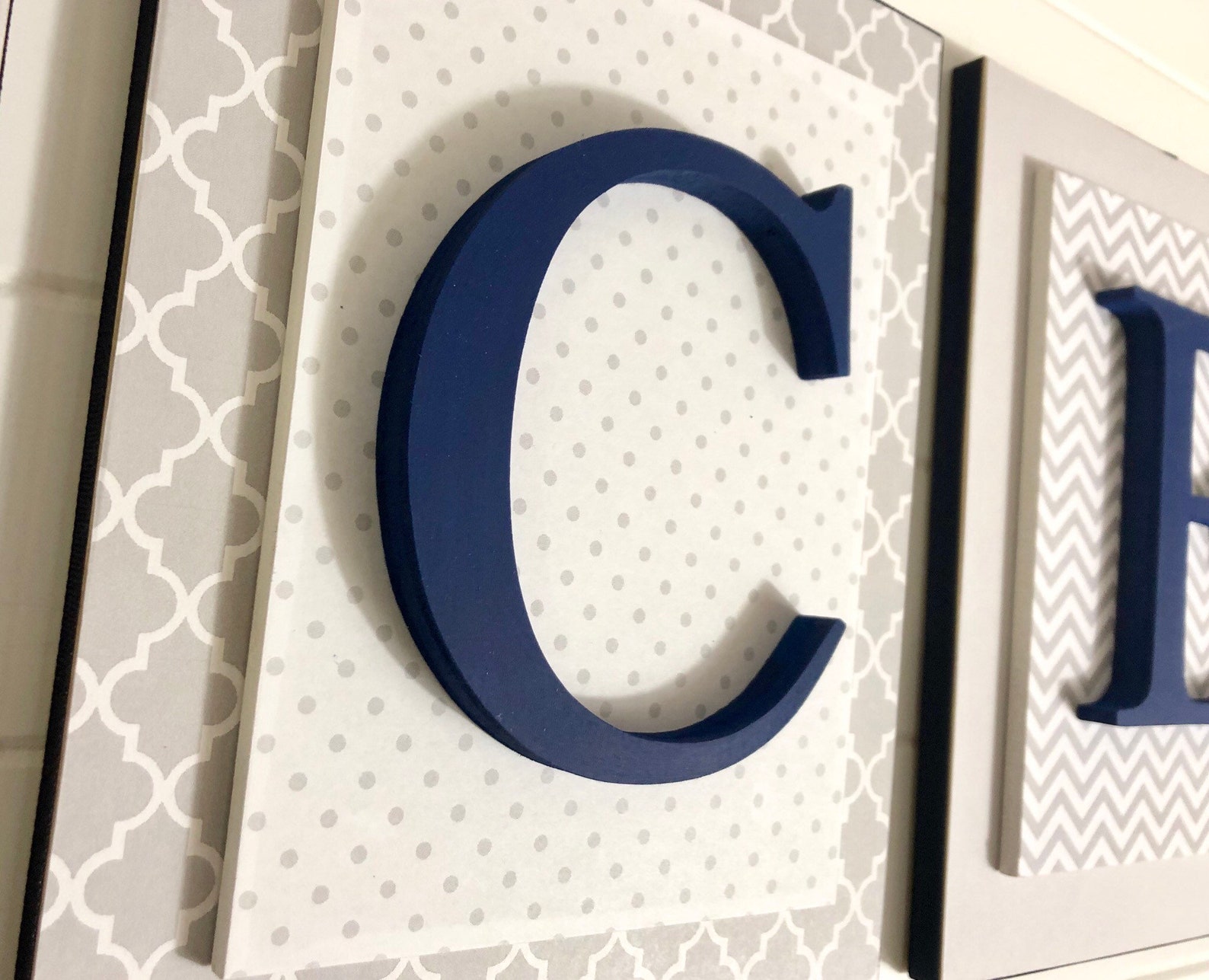 Nursery Letters Boy Wood Nursery Letters Letters for Boys Etsy