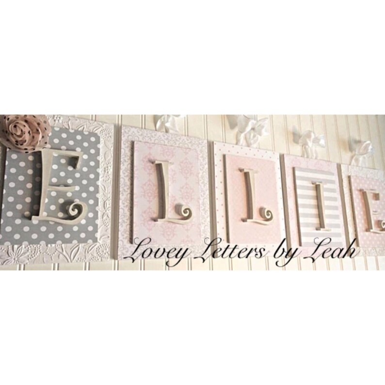 Nursery Letters Custom Initials Personalized Wooden Letters Etsy