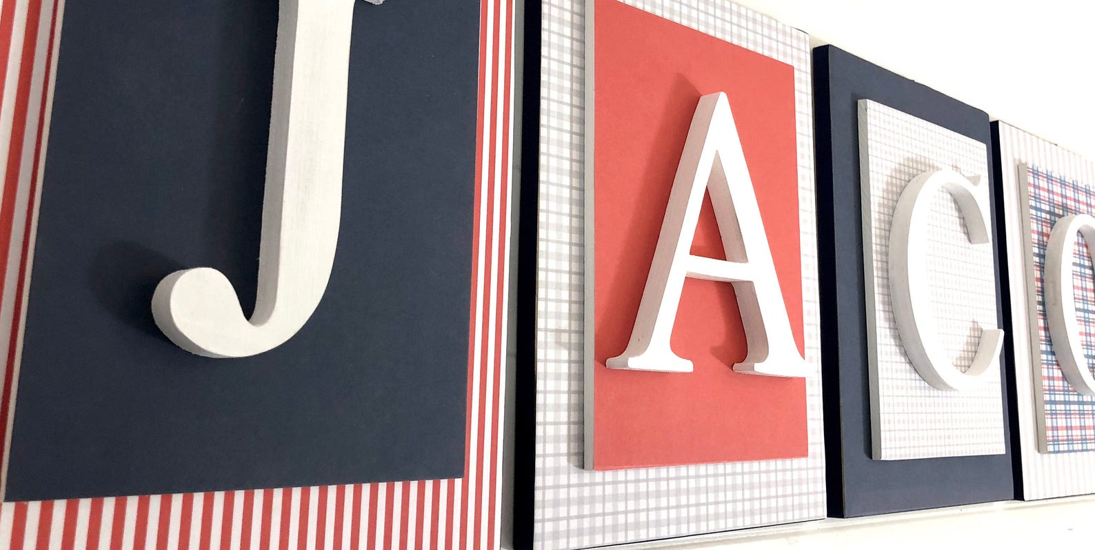 Navy Blue and Red Nursery Decor Navy Blue and Red Nursery Etsy