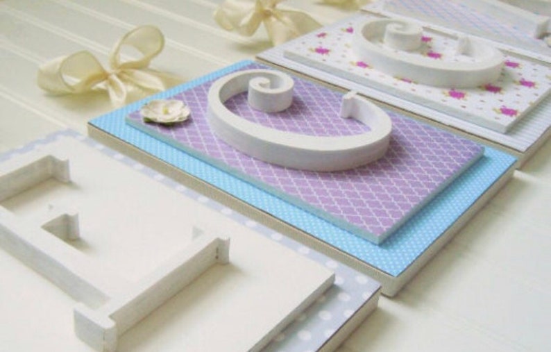 Girls Nursery Letters Baby Letters Wall Letters for Etsy