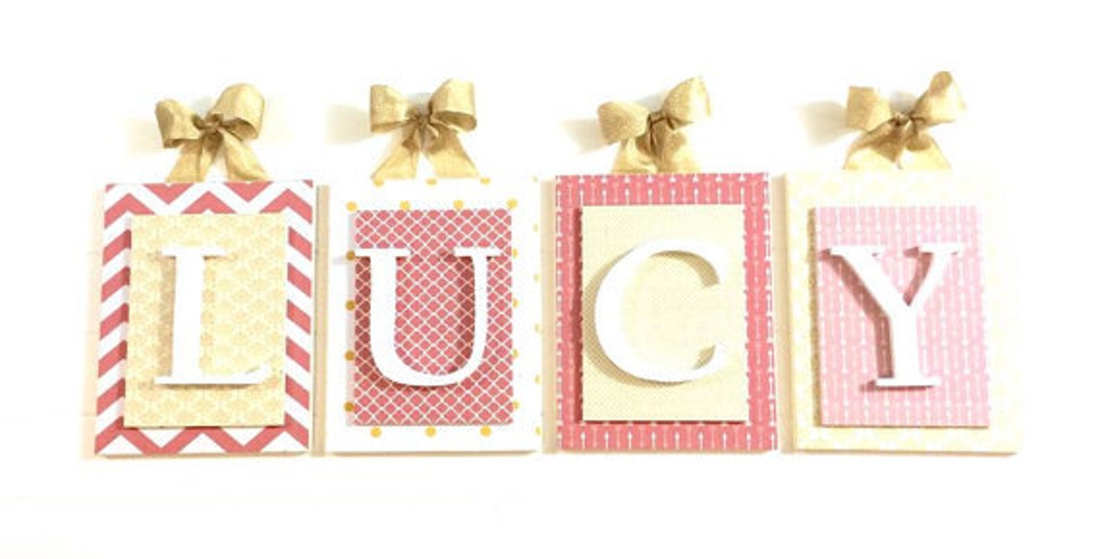 Nursery Letters Girls Letters Baby Girl Wall Letters Etsy