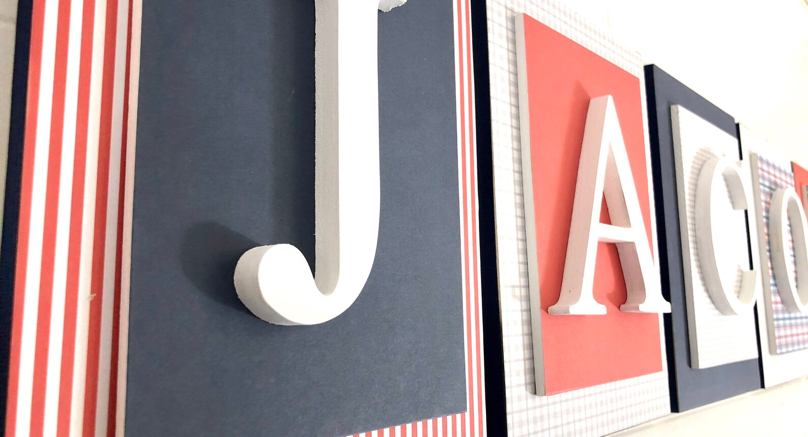 Navy Blue and Red Nursery Decor Navy Blue and Red Nursery Etsy