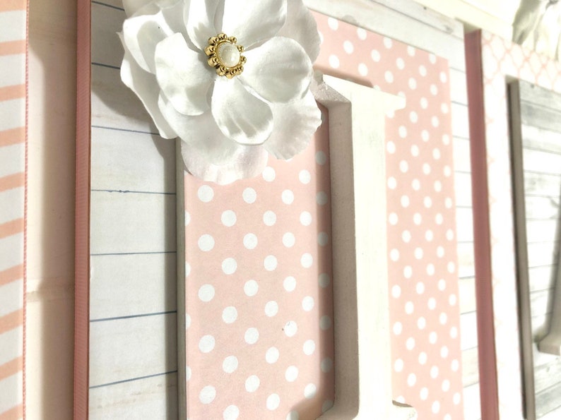 Girls Nursery Letters Baby Letters Wall Letters for Etsy