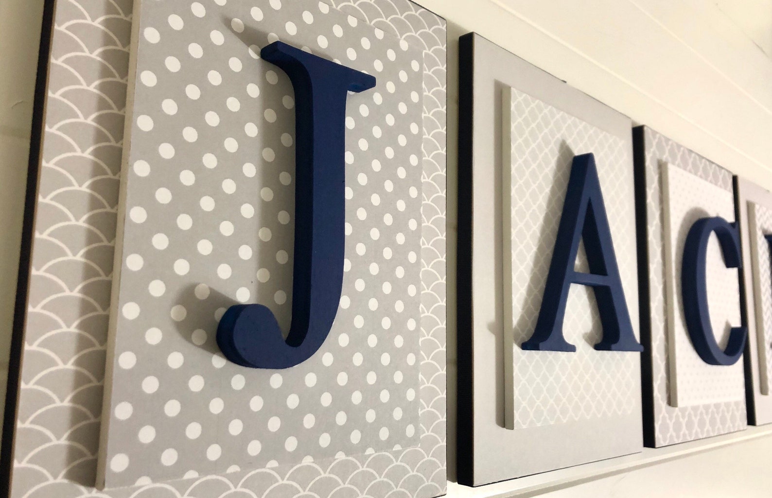 Nursery Letters Boy Wood Nursery Letters Letters for Boys Etsy