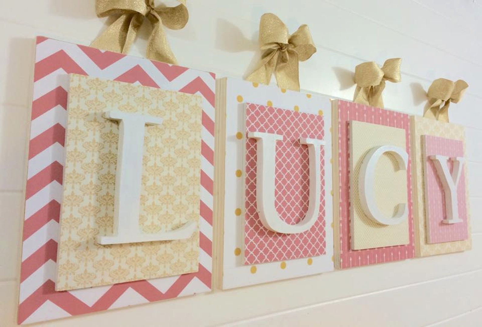 Nursery Letters Girls Letters Baby Girl Wall Letters Etsy