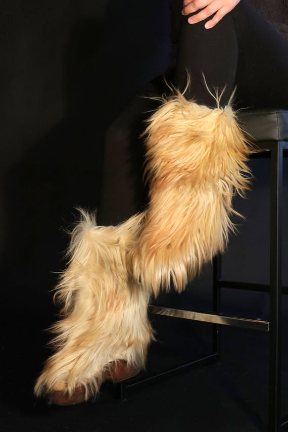 Authentic Furry Boots Etsy