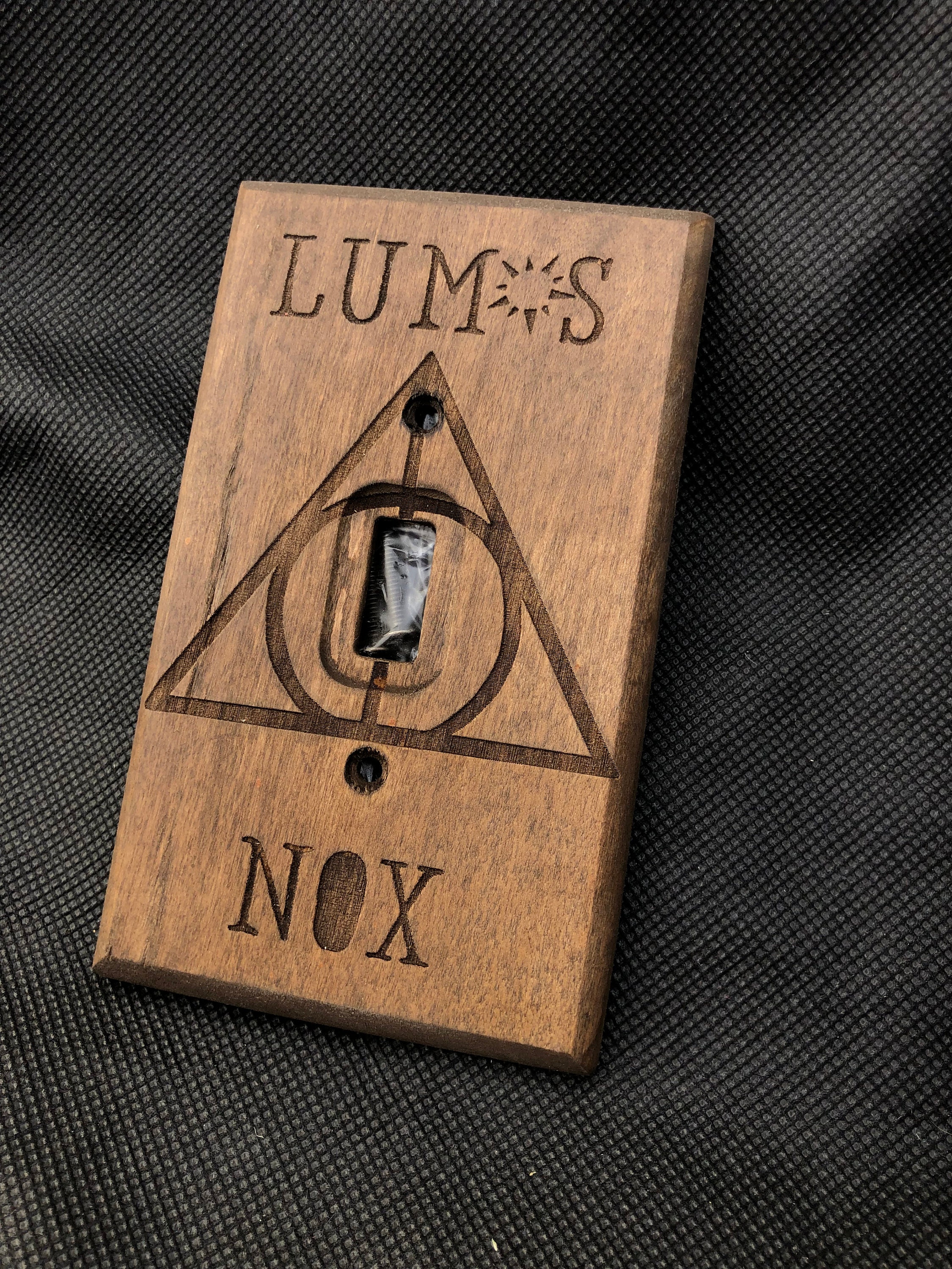 Harry Potter Lumos Nox Light switch cover
