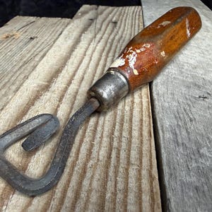 OUTIL ANCIEN - Long Tournevis de menuisier - Fer Forgé EUR 9,00