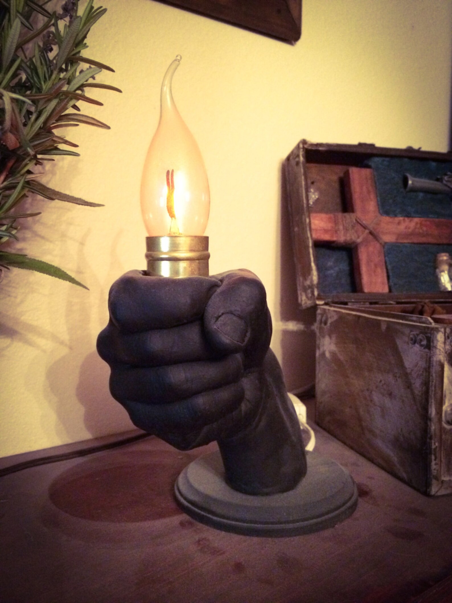 Hand Lamp Etsy