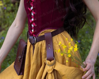 Skirt Hikes for Renaissance, Medieval, and Viking Belts for Renaissance Faire, LARP, Cosplay Costumes | Vegan Leather (Belt NOT Included)