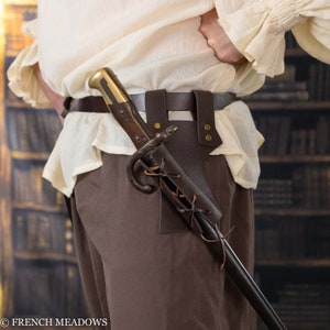 Lederscheide aus echtem Leder: Renaissance Mittelalter LARP-Kostüm