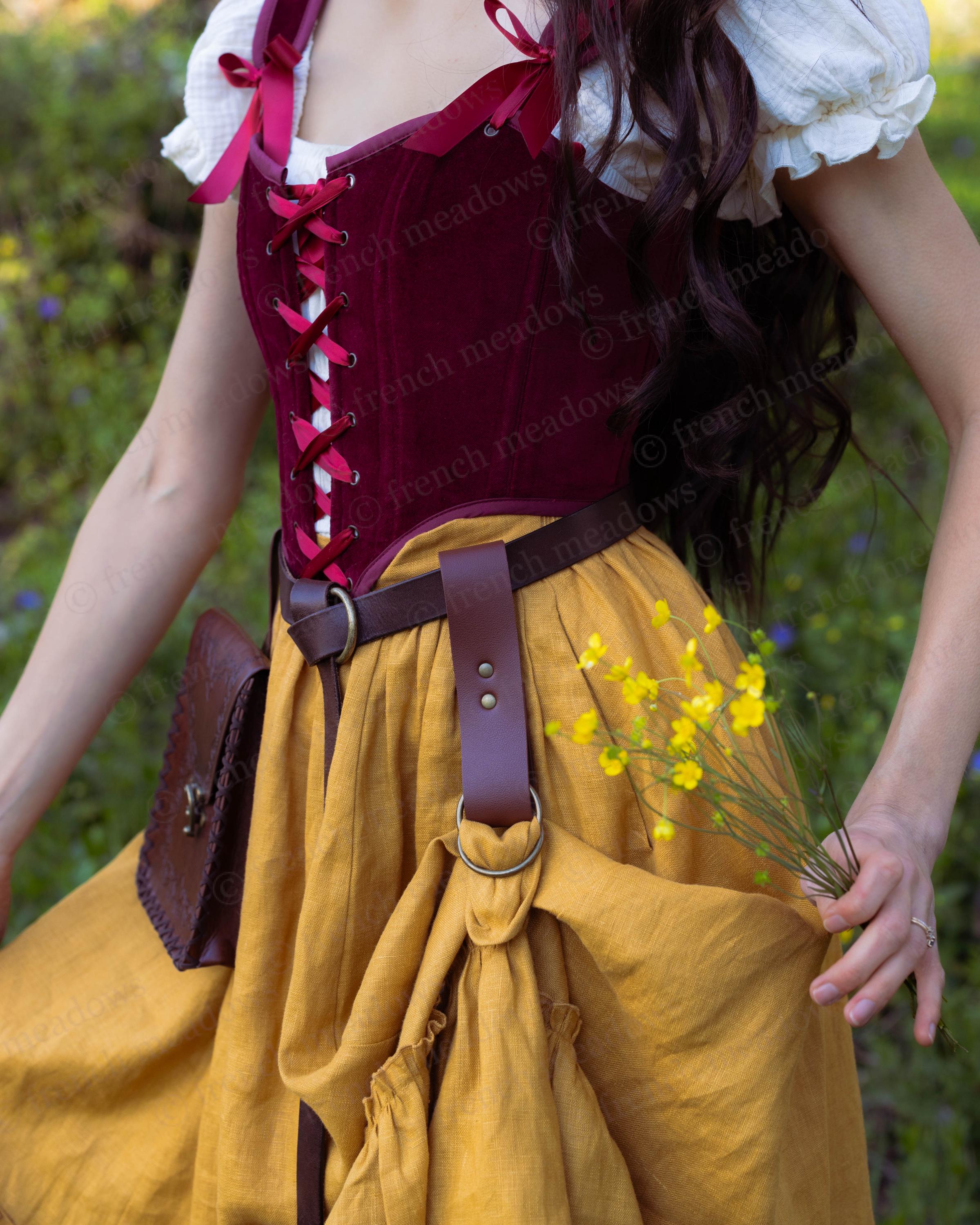 Skirt Hikes for Renaissance, Medieval, and Viking Belts for Renaissance Faire, LARP, Cosplay Costumes | Vegan Leather (Belt NOT Included)