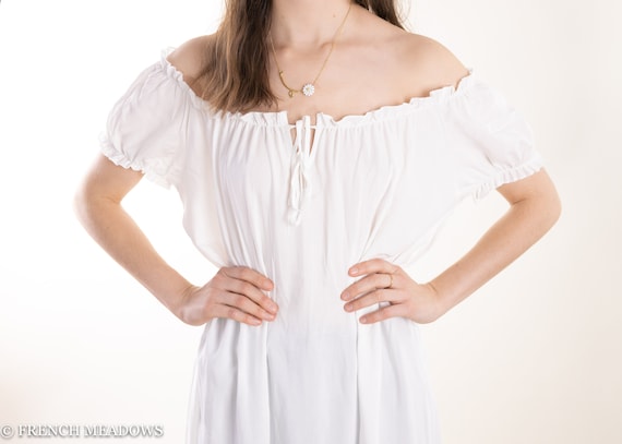 Cotton Renaissance Chemise Short Sleeve 