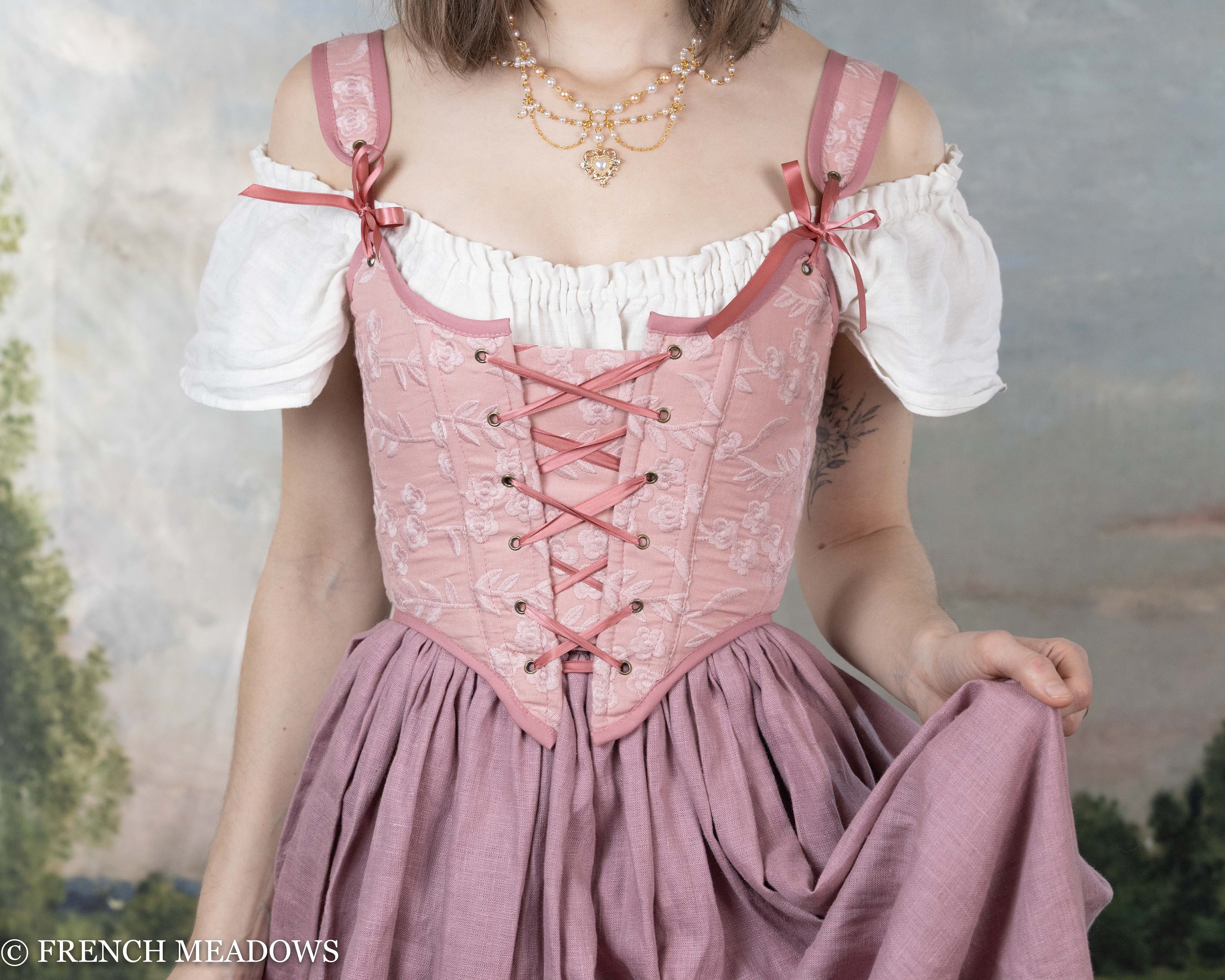 Light Pink Rococo Renaissance Bodice – French Meadows