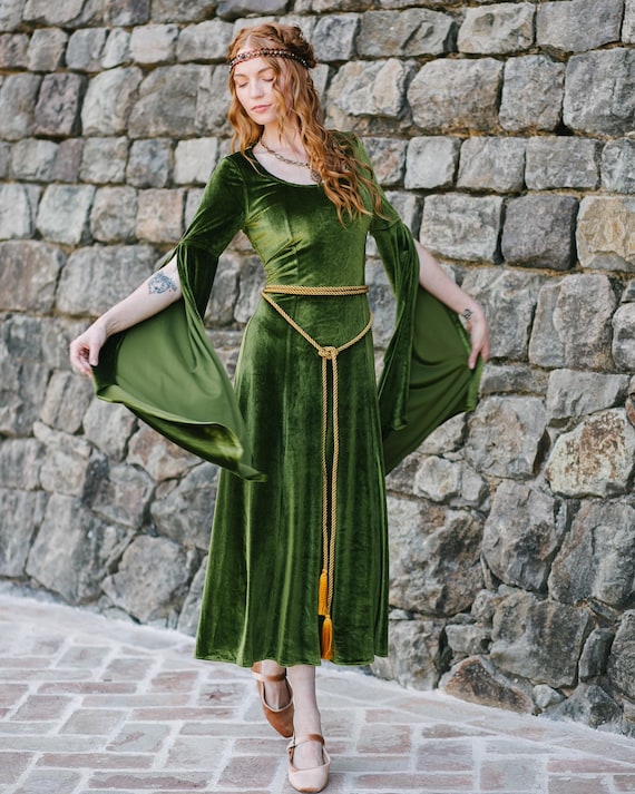 gold rope belt fancy dress Medieval Rope Belt