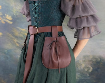 Riemzakje | Tasje voor Renaissance Faire, Middeleeuws, Viking, LARP, Cosplaykostuums | Veganistisch leer
