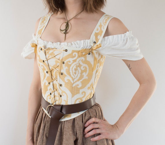 peasant corset top