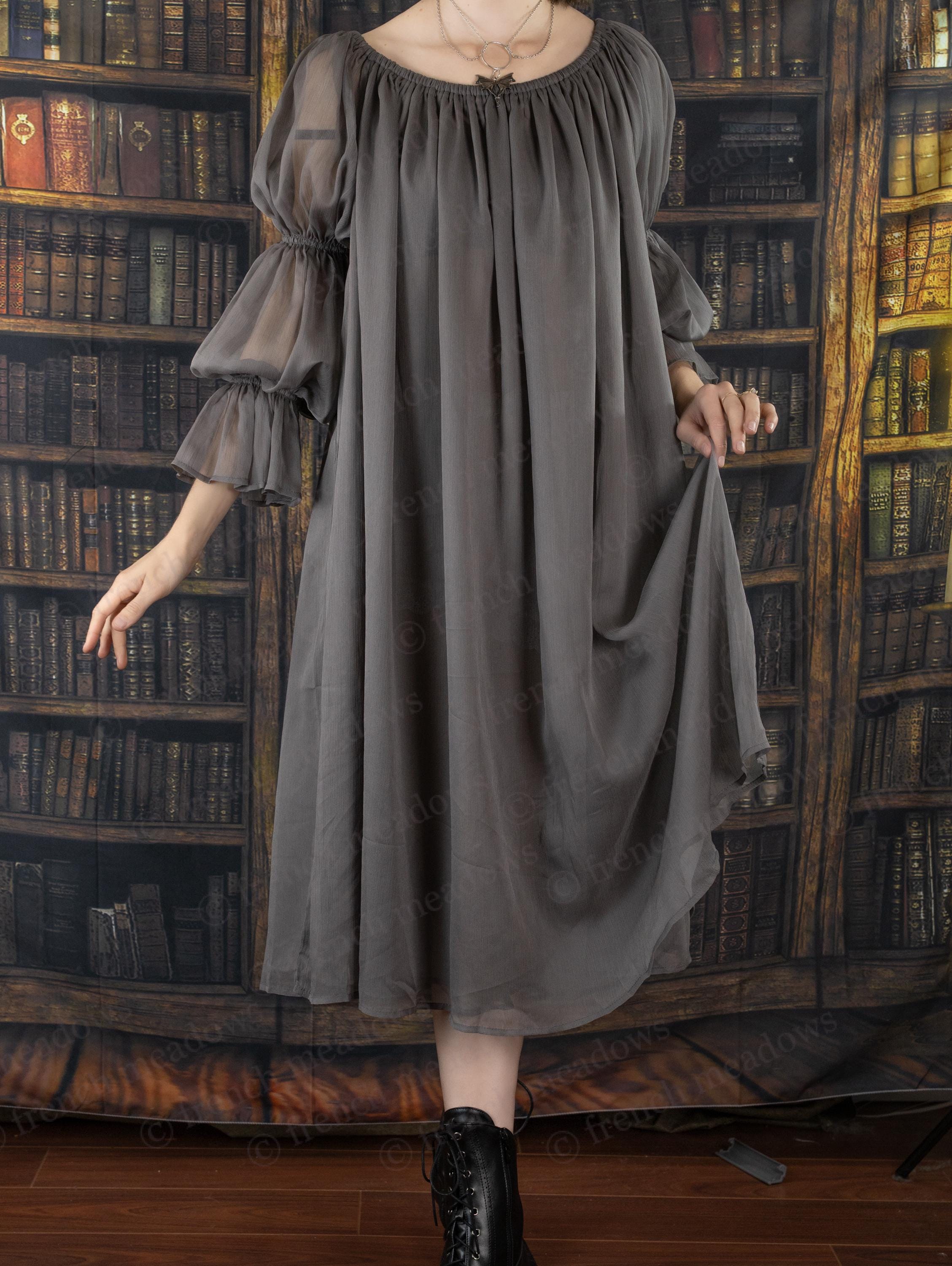 chiffon renaissance dress Amazon.com: Generic Renaissance Dress Women Chiffon Soft Medieval Dress  Solid Medieval Long Flare Sleeve Halloween Performance Costume Dress 1700  Costumes for Women Beige S : Clothing, Shoes & Jewelry