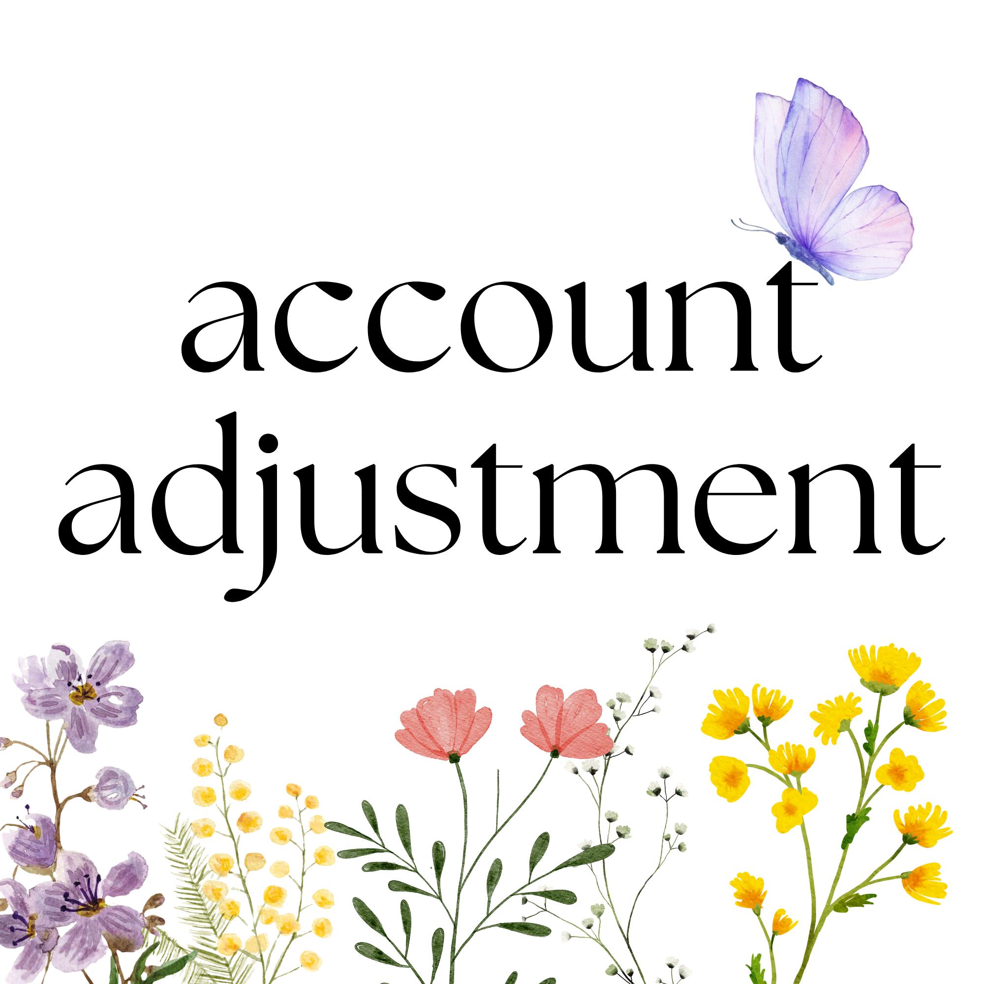 Account Adjustment