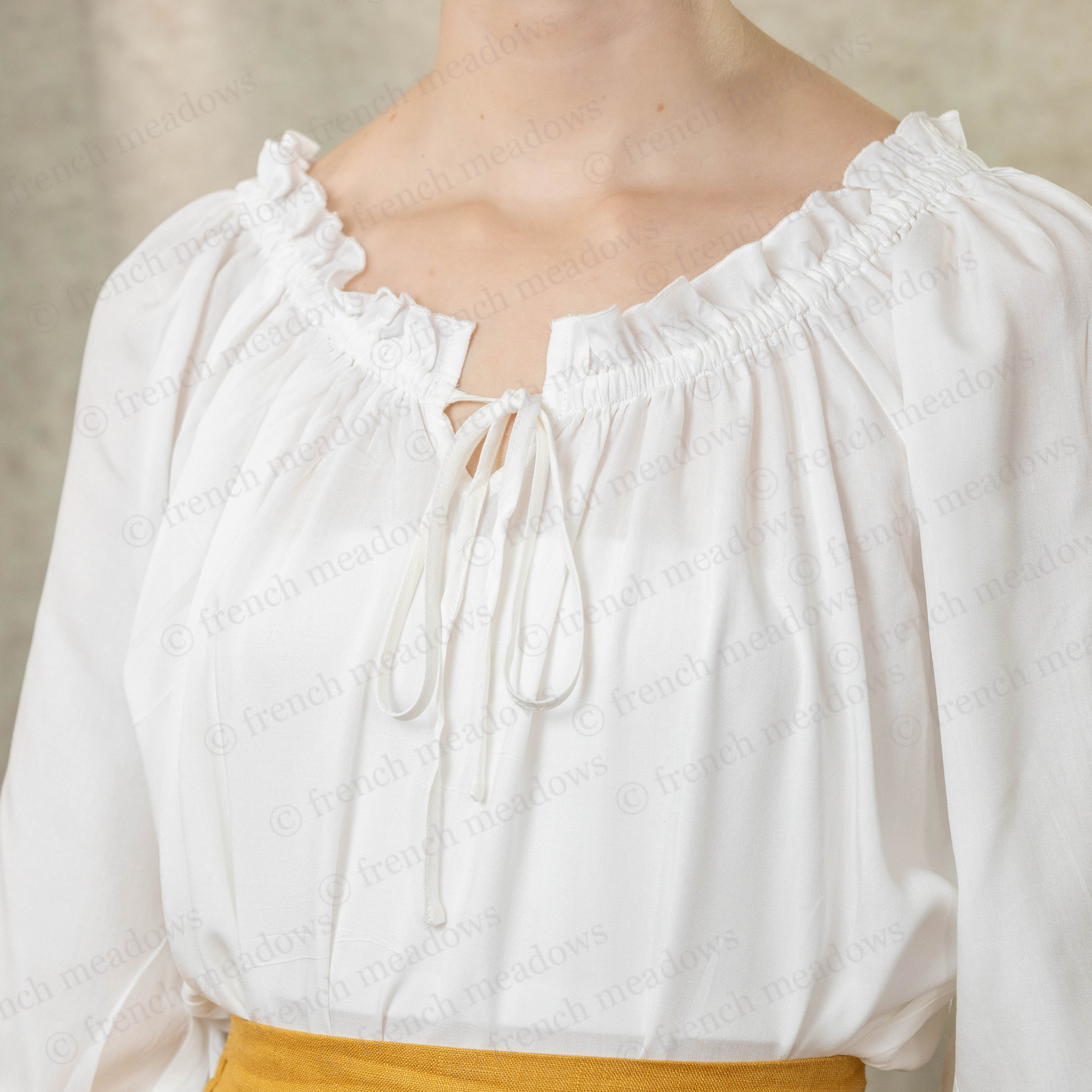 white peasant shirt