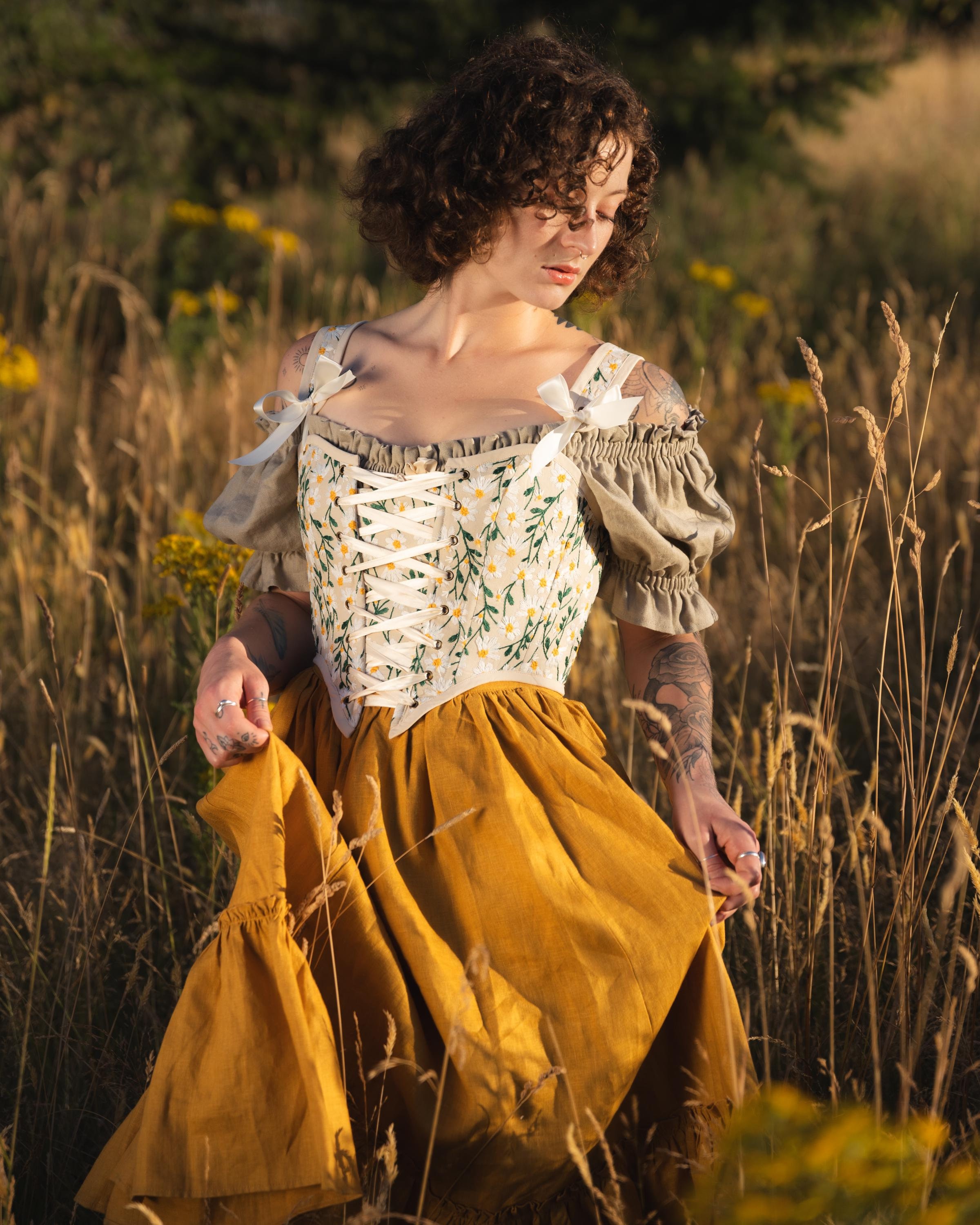 Yellow Corset - Etsy