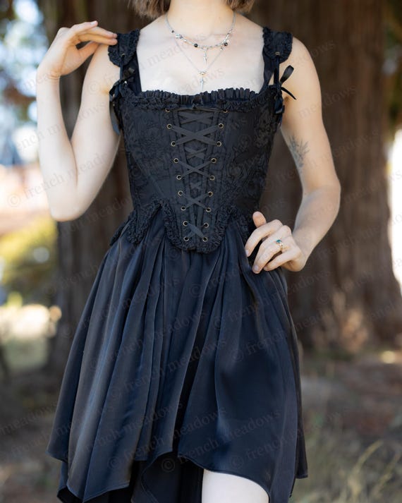 Black Flutter Fairy Dress S Black Flutter Fairy Dress S