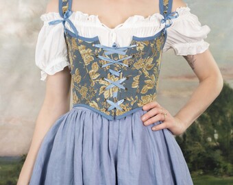 Strawberry Daisy Renaissance Corset Bodice Stays