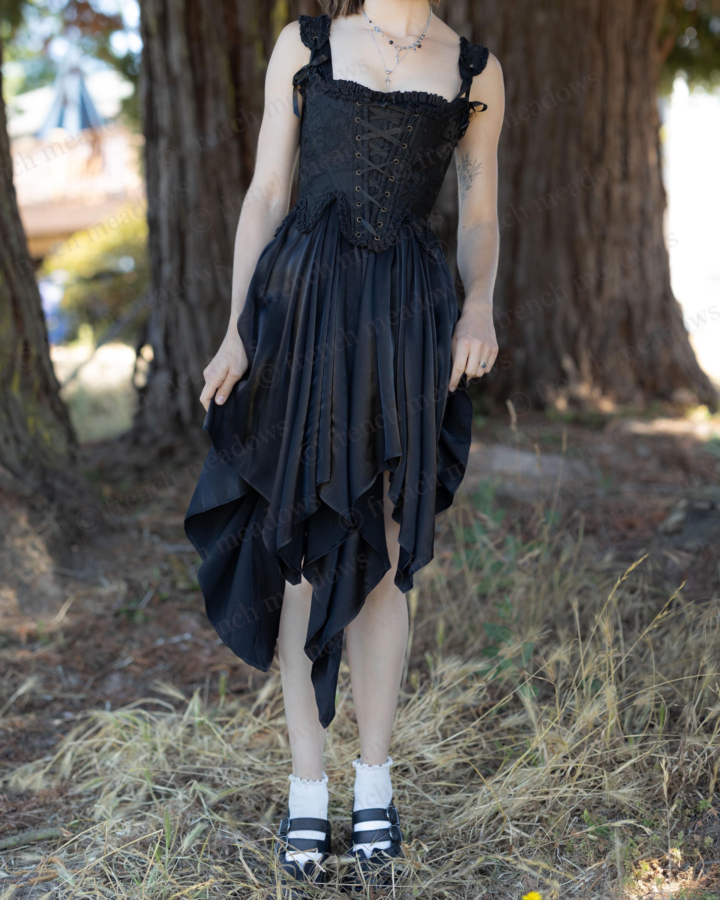 orange fairy dress Cute Straps Short Prom Dress Black Fairy Vintage Homecoming Party Dres main image 0