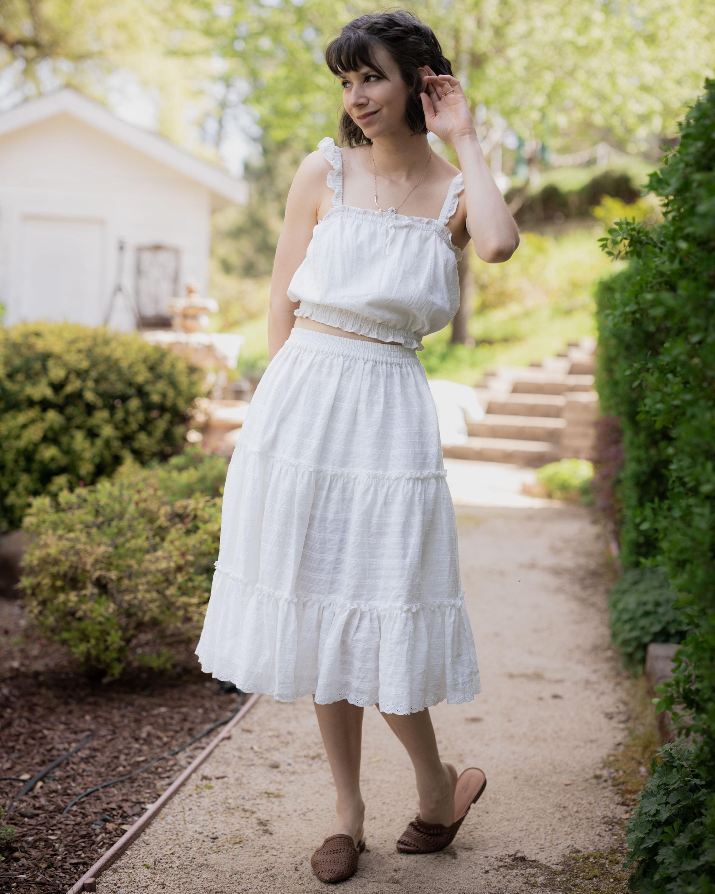 white christmas dresses White Cotton Petticoat main image 0
