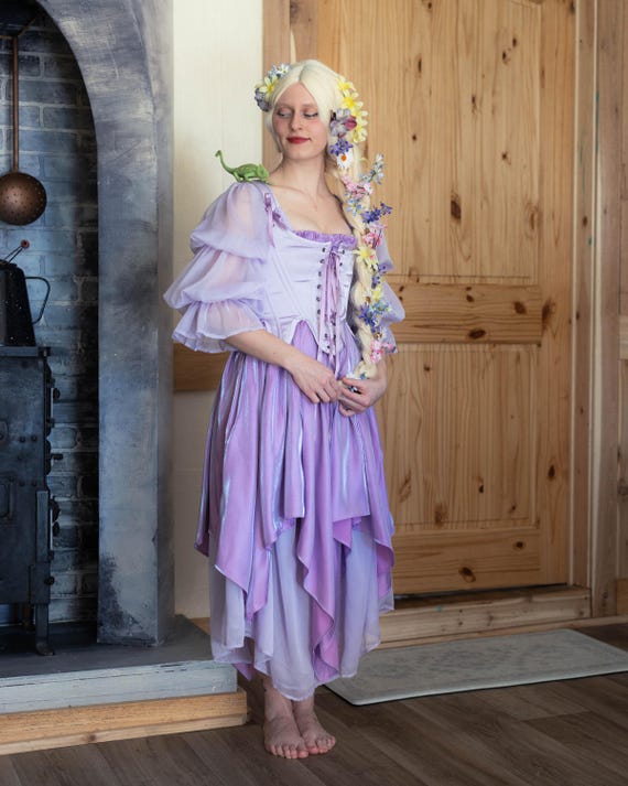 Lilac Chiffon Renaissance Dress | Light Purple Lavender